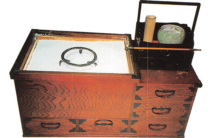 角火鉢とたばこ盆